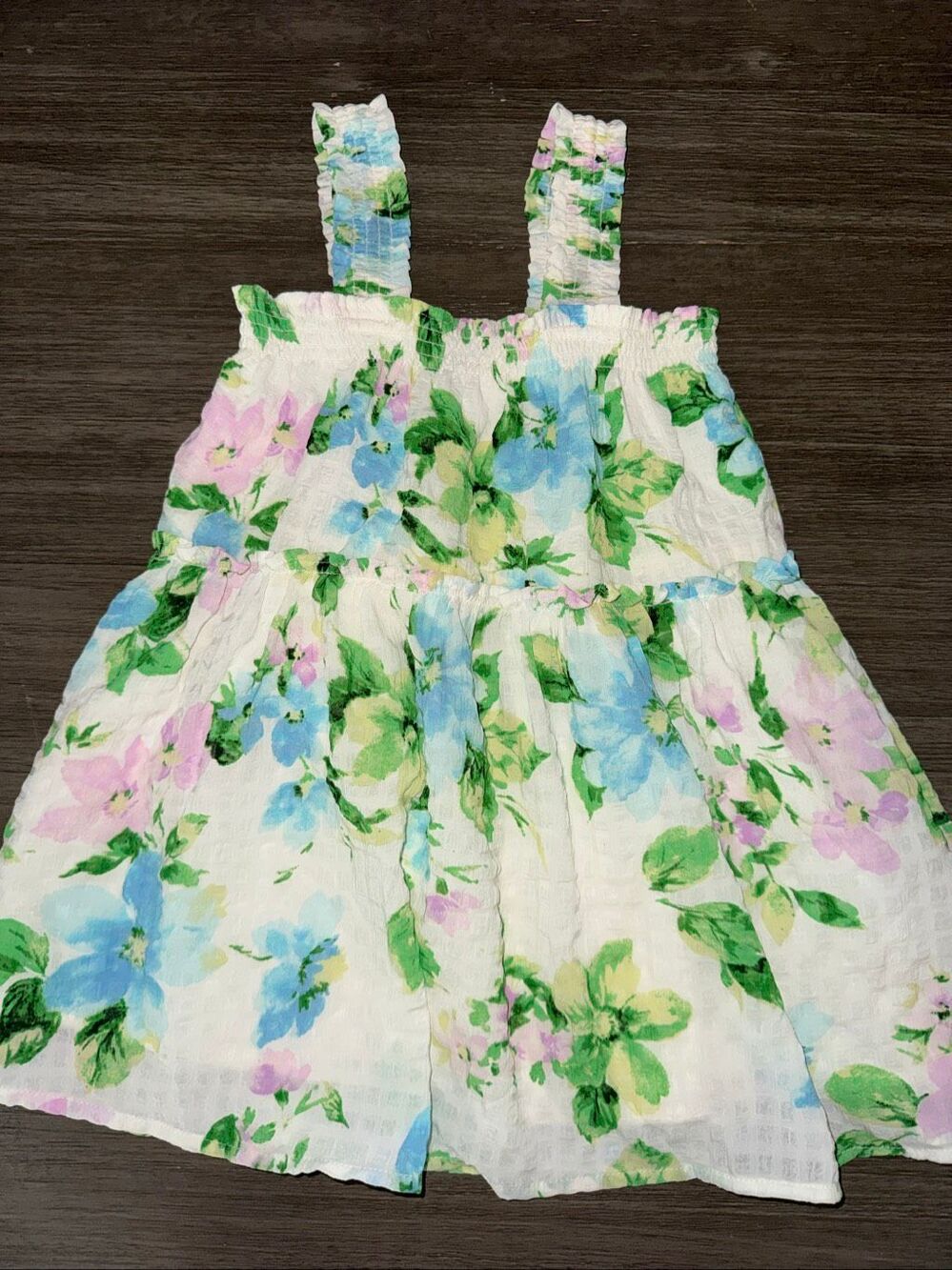Carter’s 18M Pastel Watercolor Ruffle Dress | Spring Summer | EUC